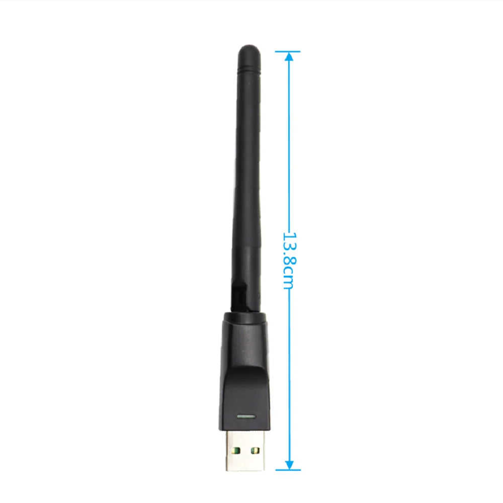 2.4GHz USB 2.0 Adapter 150Mbps WiFi Wireless Network Card with Antenna Chipset Ralink MTK 7601 for Laptop PC Wholesales
