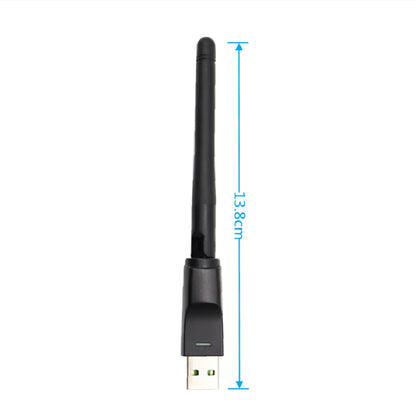 2.4GHz USB 2.0 Adapter 150Mbps WiFi Wireless Network Card with Antenna Chipset Ralink MTK 7601 for Laptop PC Wholesales
